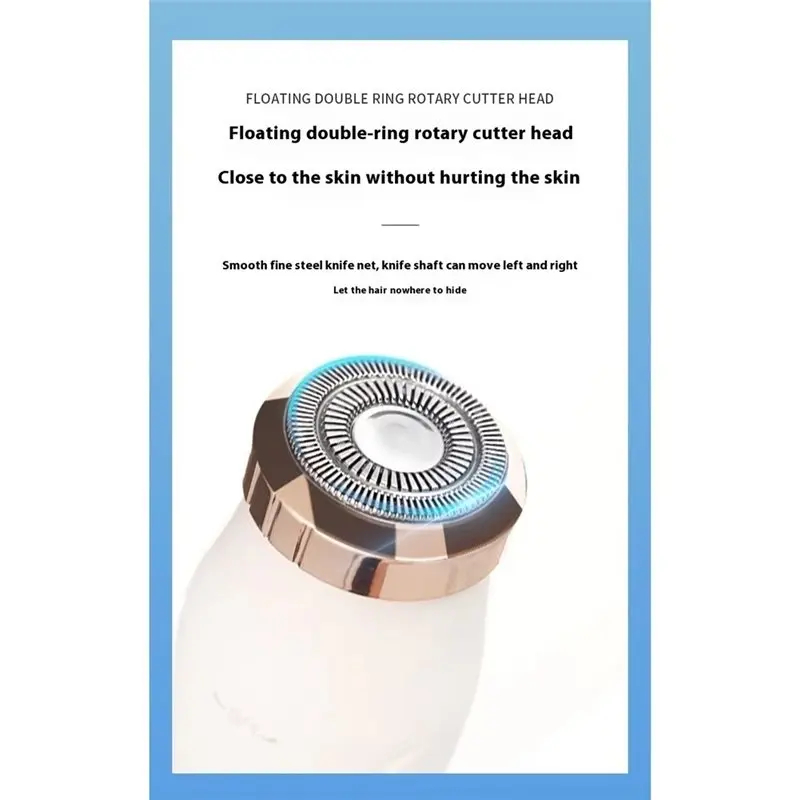 B01C-Electric Hair Trimmer For Women Waterproof Portable Body Hair Remover Shaver Device For Leg Facial Hair Cutting Face