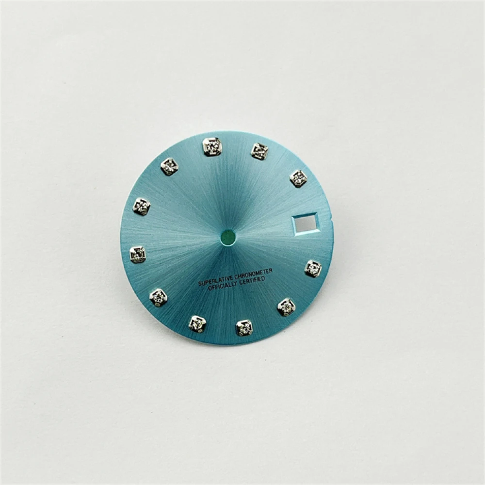 28.5mm Watch Dial for NH35 Movement Mechanical Watch Log Modification Face Diamond Encrusted Index Surface Watch Accessories