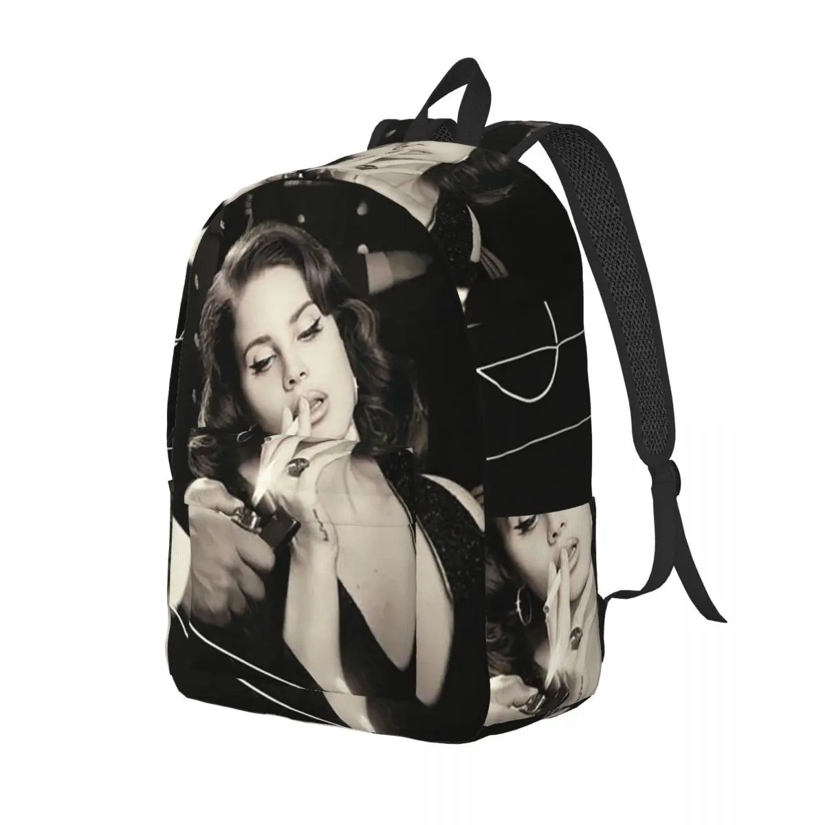 Lana Del Rey Student Backpack School Bag Hiking Travel Daypack for Men Women Bookbag Shoulder Bags