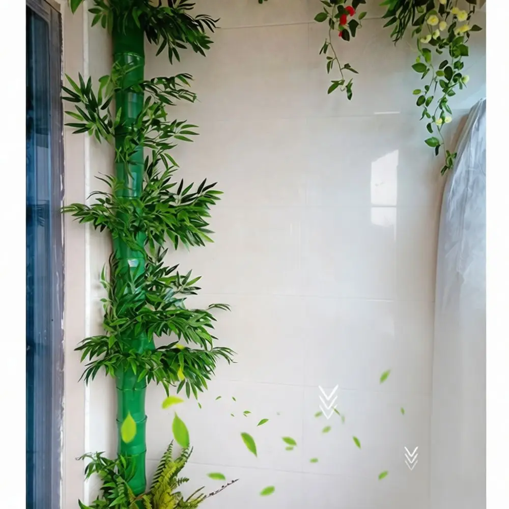 Decorative Artificial Vine Pipe Protector Simulation Bark Texture For Home Interior Sewer Heating AC Pipe Concealment