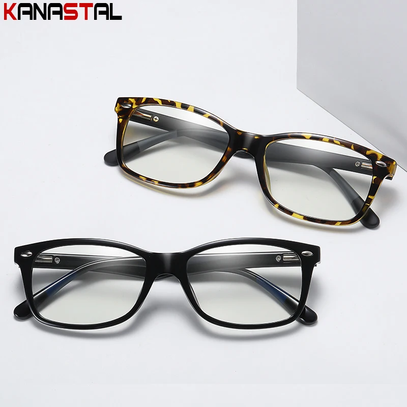 Men Photochromic Glasses Blue Light Blocking Lenses Prescription Reading Myopia Eyewear Women TR90 Eyeglasses Frame Sunglasses