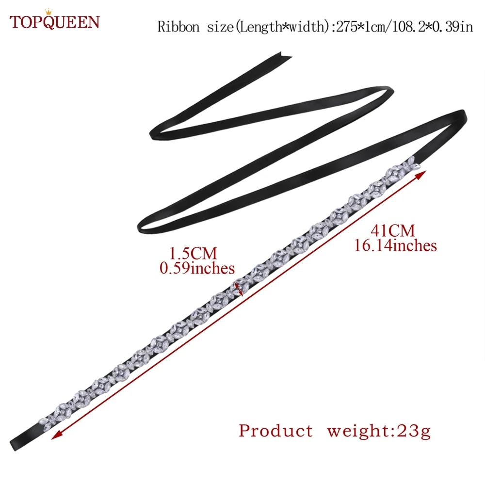 TOPQUEEN S111 Ren Cô Dâu Dây Cho Nữ Người Phụ Nữ Cưới Trang Phục Dạ Hội Phụ Kiện Trang Trí Maroc Táo