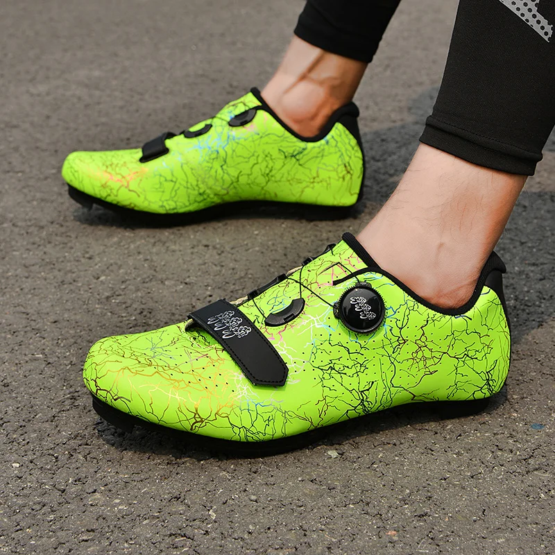 MTB Cycling Shoes Men Cycling Shoes Rubber Sole Mountain Racing Shoes Outdoor Cross-Country Mountain Cycling Sports Shoes Men