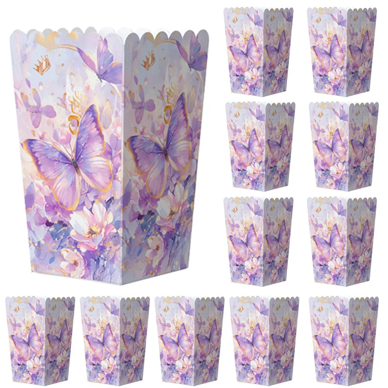 10/20Pcs Popcorn Papier Süßigkeiten Geschenk Box Schmetterling Backen Einweg Box Hochzeit Gunsten Geschenk Verpackung Tasche Geburtstag Party Dekoration – Detail 3