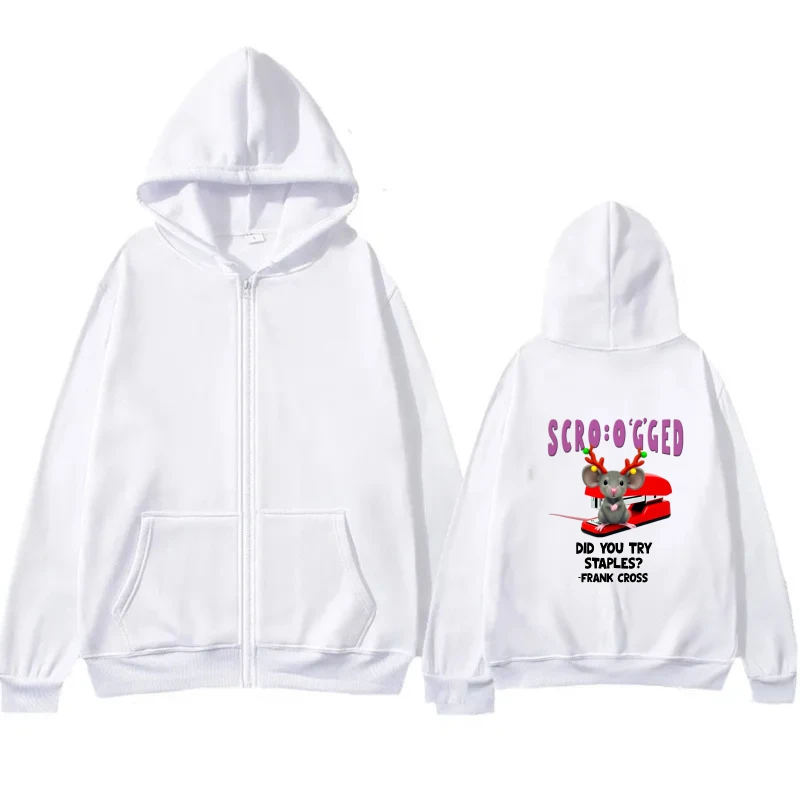 سترة رجالية بغطاء للرأس سوداء سكوبي دو مطبوعة برسومات كرتونية بسحاب لملابس الشارع غير الرسمية #3