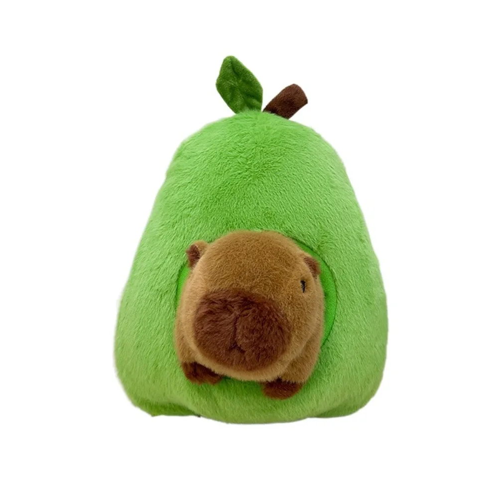 

Cute Avocado Capybara Backpack Compact Lovely Plush Toy Backpack Purse Girl Gift