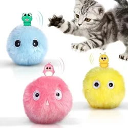 Smart Cat Ball Toys Plush Electric Catnip Training Toy Kitten Touch Sounding Squeaky Supplies Pet Products Toy For Cats Supplies