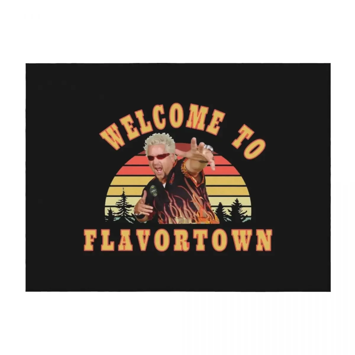 

New Guy Fieri Fans Flavortown Throw Blanket Bed covers Loose Soft Plush Plaid Thermal Blankets