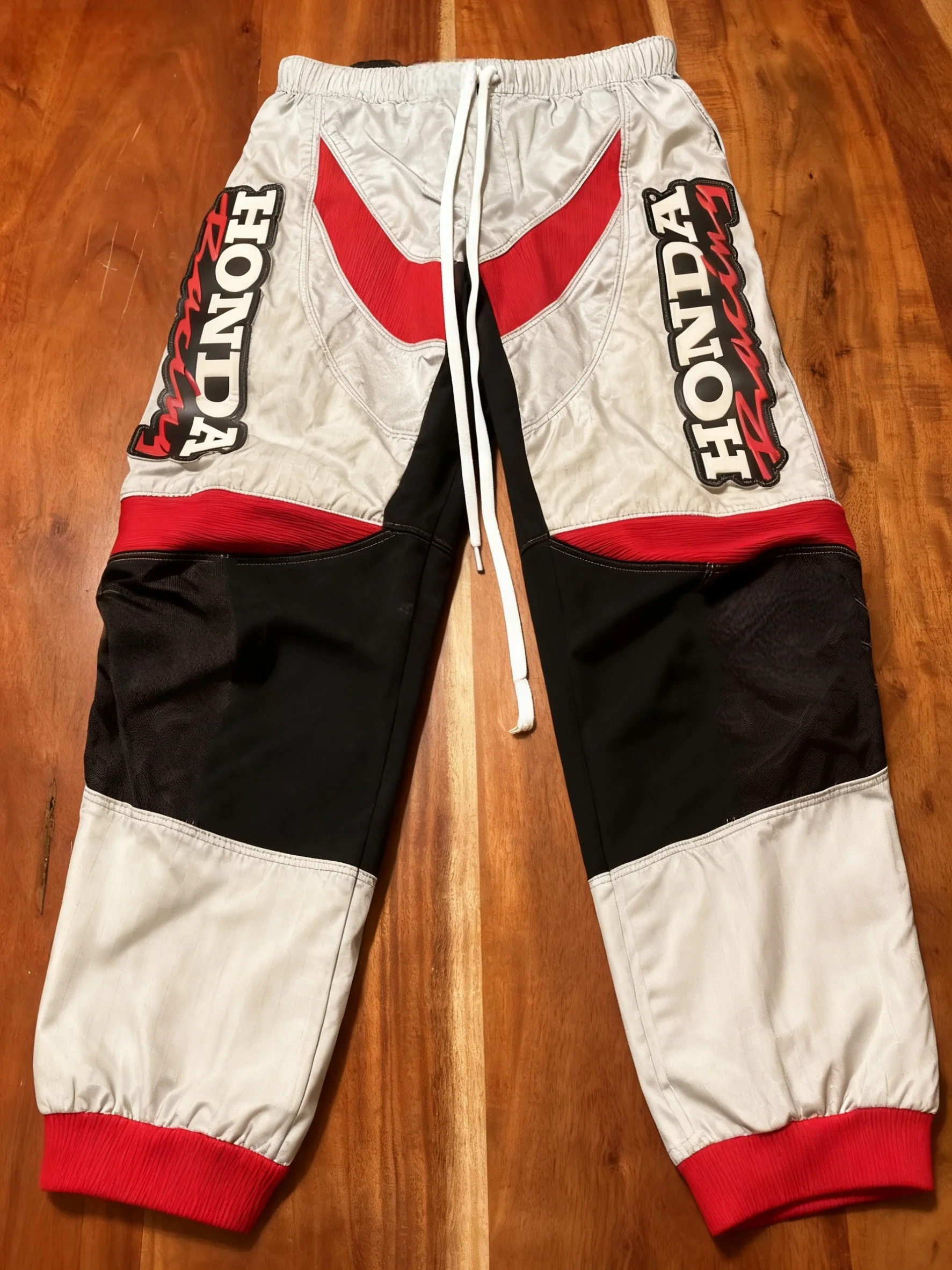 

Винтажные штаны для мотокросса Honda Racing 360, повседневные спортивные штаны, весенне-осенние свободные быстросохнущие удобные дышащие мотоциклетные штаны