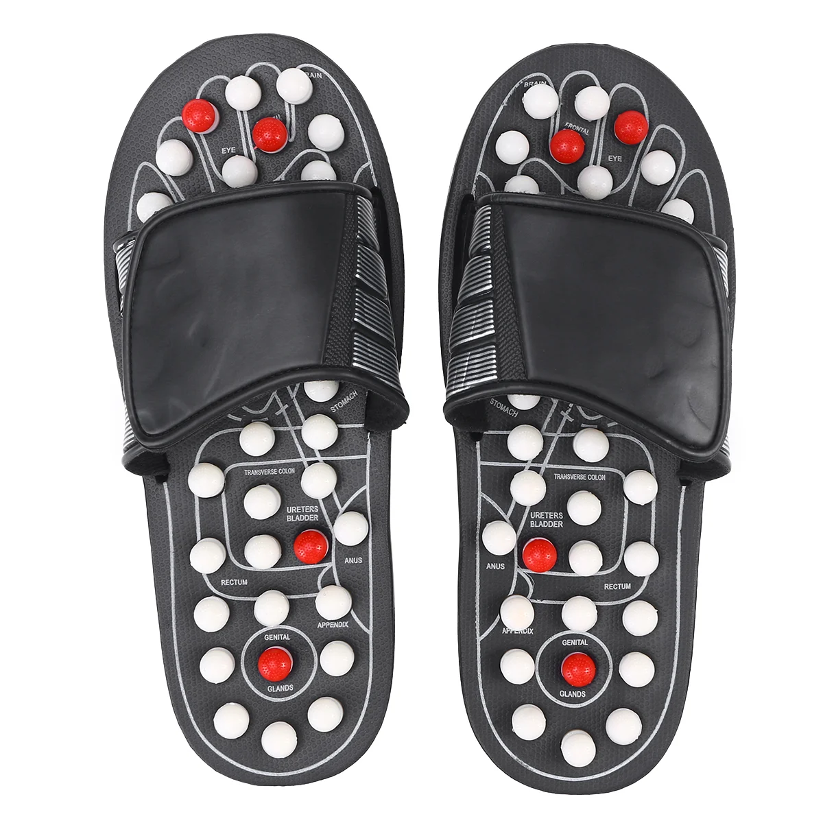 Shoes Reflexology Sandals Rotating Tai Chi Gossip Massage Pedicure Foot Massager