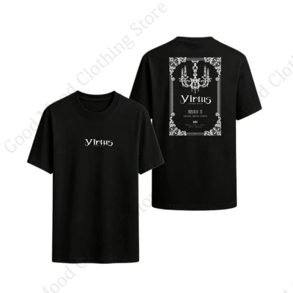 Anime BanG Dream! T‑Shirt Ave Mujica 7th LIVE Virtus Print Short Sleeve Tee Cartoon Retro Trend Women Men Summer Cotton T Shirt