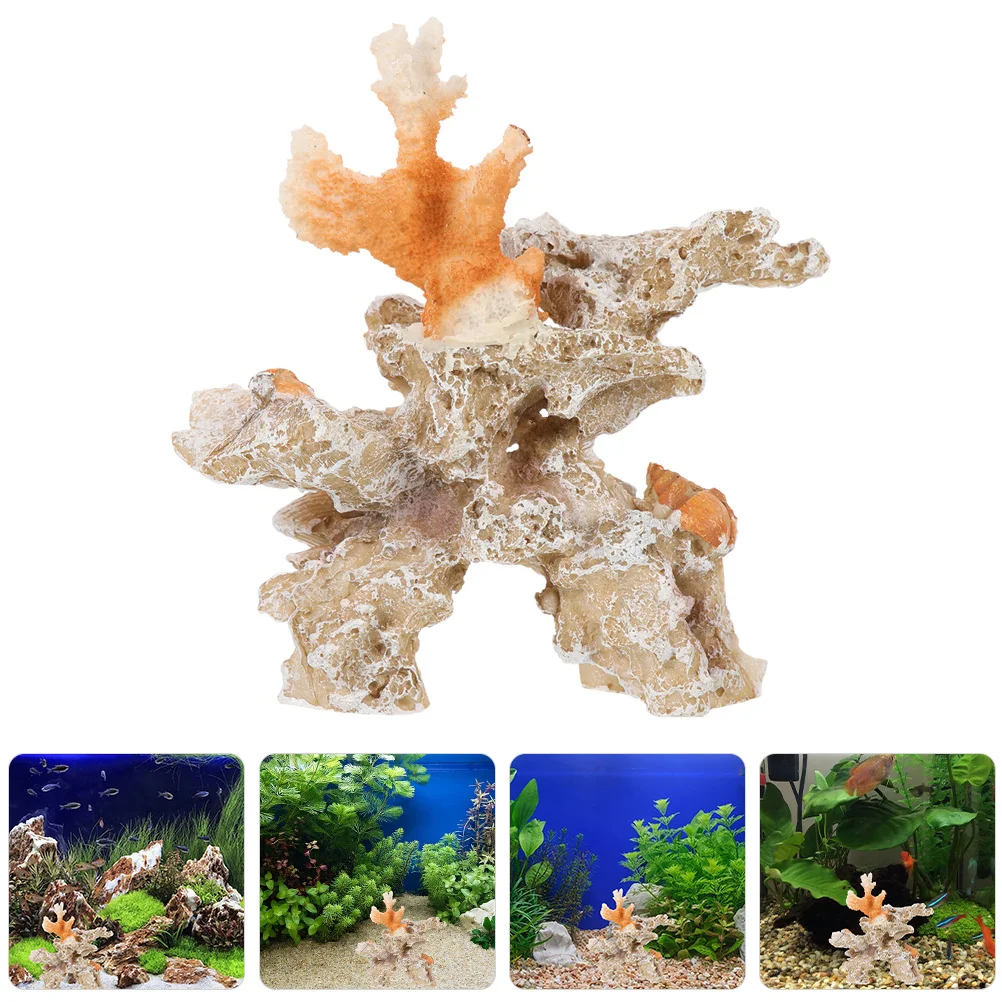 

Fish Coral Decor Aquarium Decoration Corals Realistic Ornament Faux Reef Tank Decorations Small