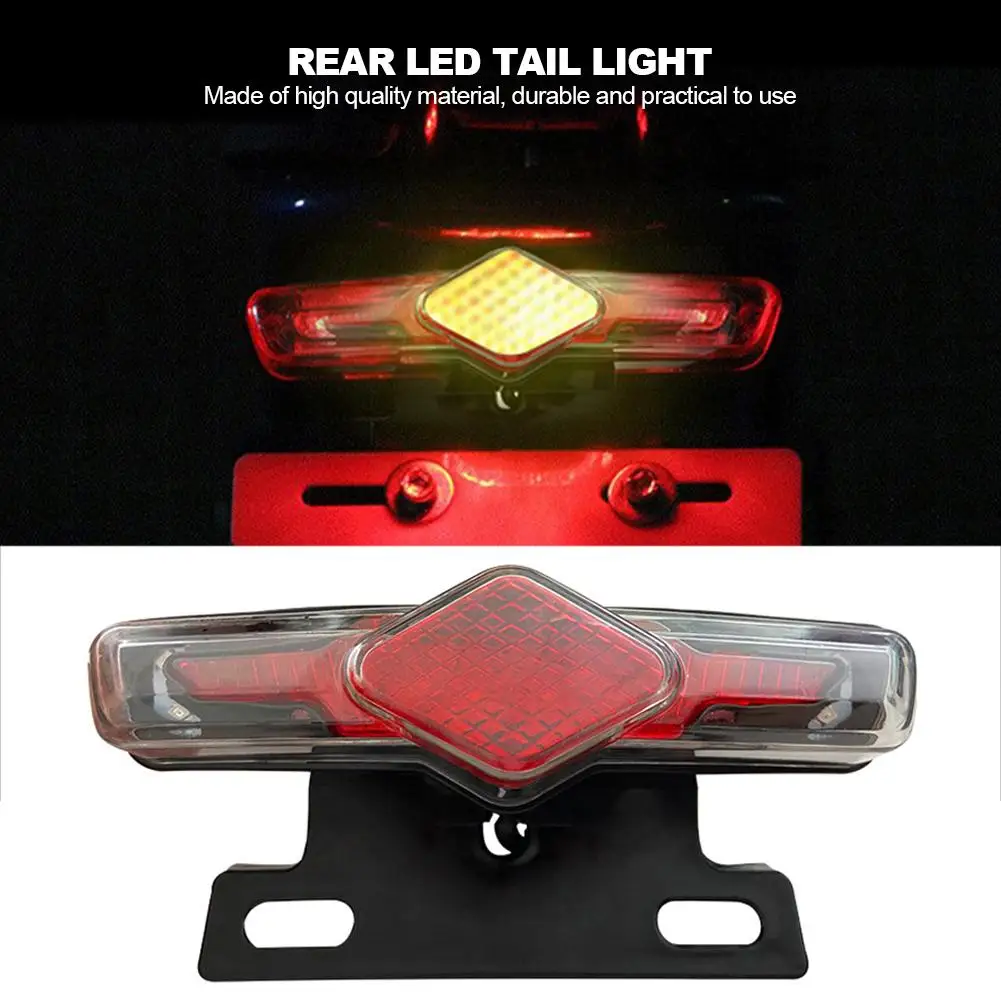 

3-in-1 Lithium Battery Bicycle Tail Light Rear Lamp Night Traffic Warning Light For Electric Bicycle Electric Scooter