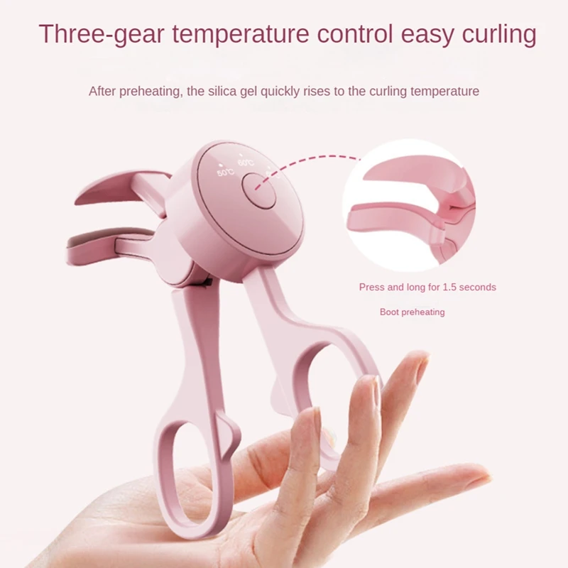 Electric Eyelash Curler With 3 Heating Model Portable Eye Lash Perm Shaping And Thermal Eyelash Clip