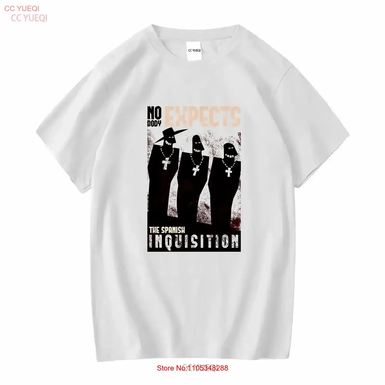 Nobody expects them flying circus spanish inquisition T-shirt grande taille unisexe coupe slim vintage délavé