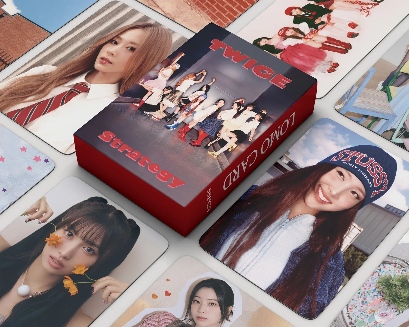 55Pcs/Set Idol Strategy New Album Series Strategy Lomo Cards HD Printd Photocards High Quality NaYeon Momo Tzuyu Sana Fans Gifts