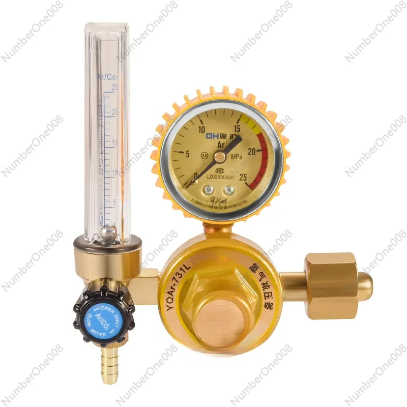 

Energy-saving Anti-fall Argon Pressure Reducer Flowmeter Pressure Regulating Valve Pressure Gauge Double Tube Argon Meter