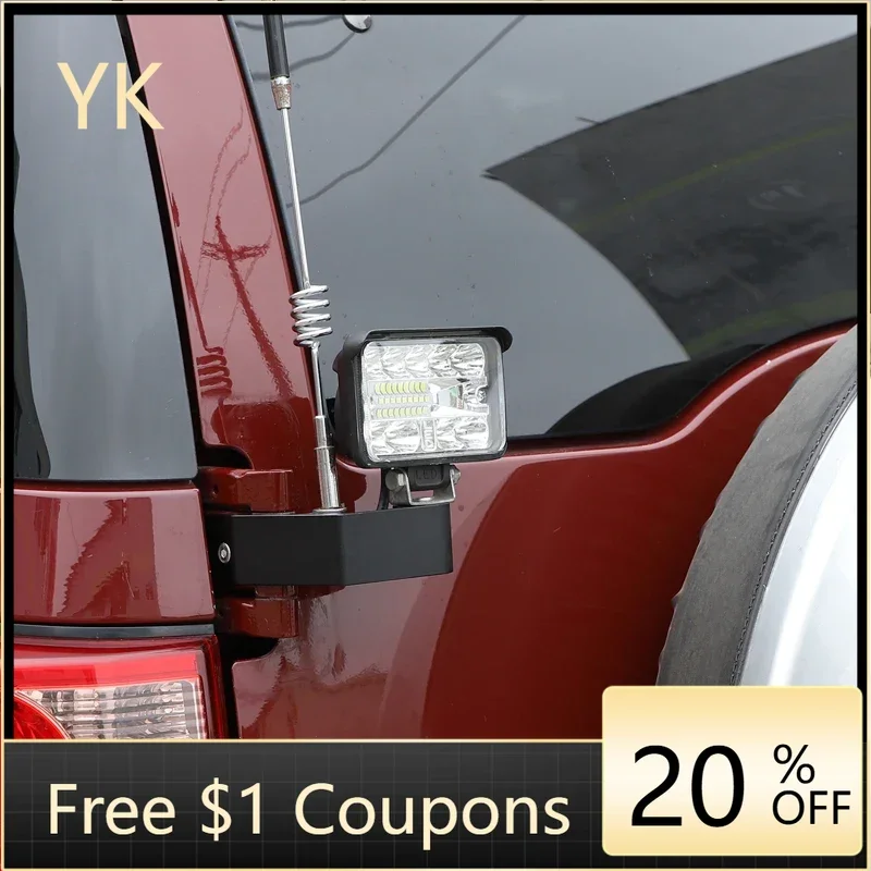 

Aluminum Alloy Black Car Tailgate Antenna Searchlight Bracket For Toyota FJ Cruiser 2007-2021 Car Accessories