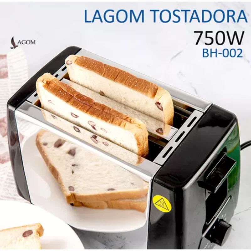 Toaster 750W  Toster BH-002 Mini Oven 2 pieces ultra wide 6 baking temperature uniform fast stainless steel  to  BPA  bread for