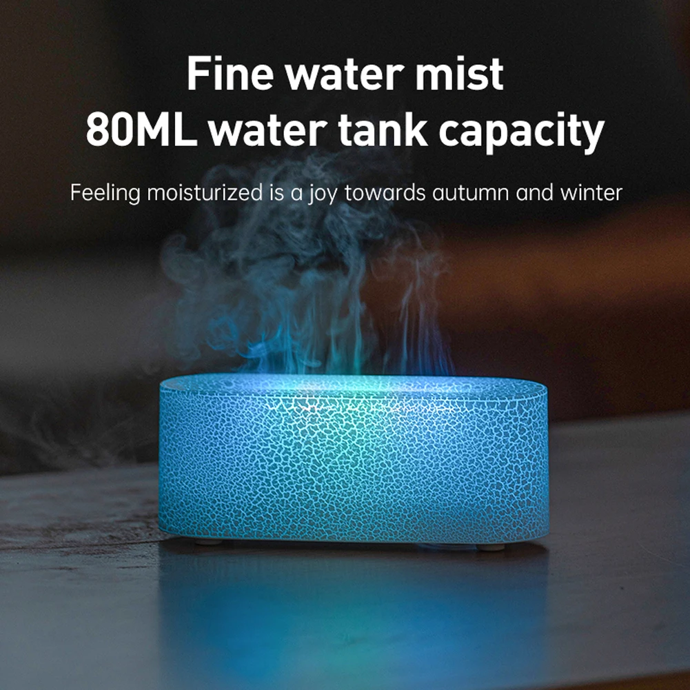 7 Colorful Flame Diffuser USB Air Humidifier Aromatherapy Essential for Bedroom Yoga Home Aroma Oil Diffuser Fragrance Diffuser