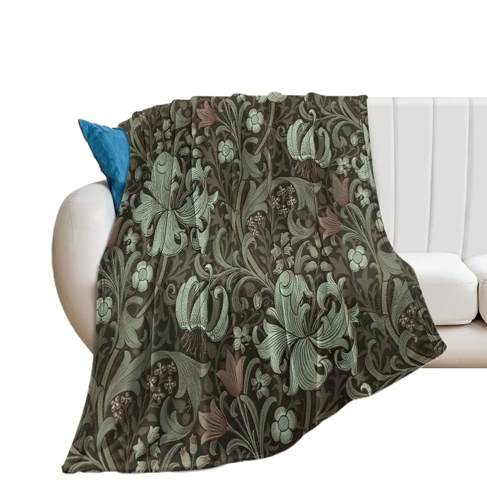 

honeysucklea - William Morris Throw Blanket Comforter Warm blankets and throws Blankets