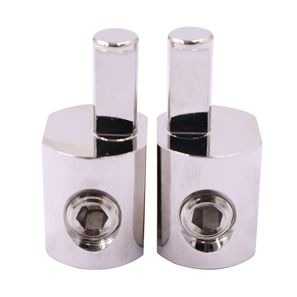 1Pair Car Audio Wire Reducer 1/0 Gauge to 4 Gauge Power and Ground Amp Input Wire Adapter with Stainless Screws