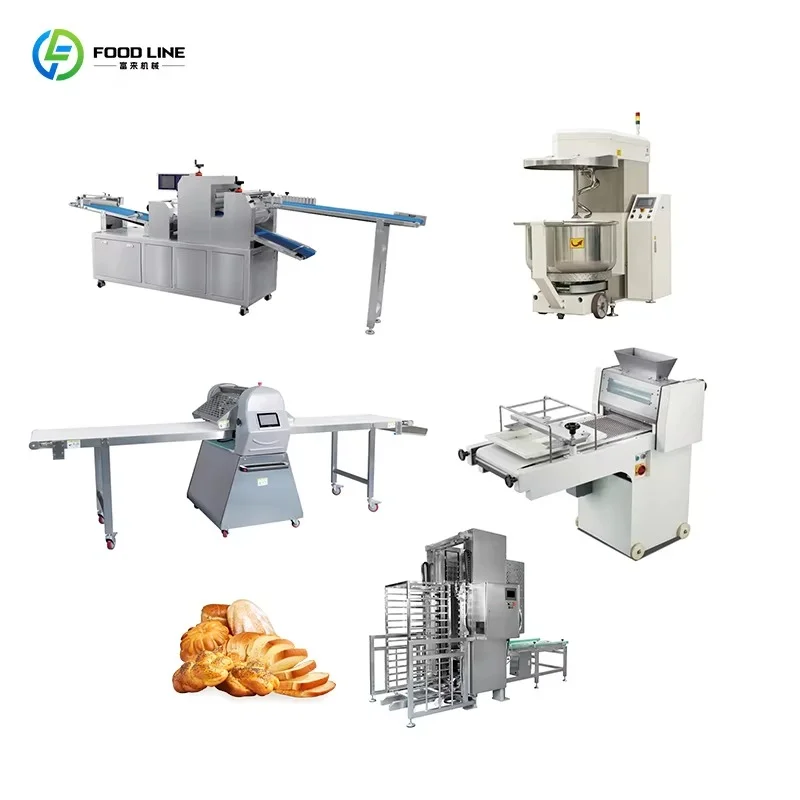 Customized Commercial Automatic Bread Making Machine with Precise Temperature Control Bread Production Line High Efficiency
