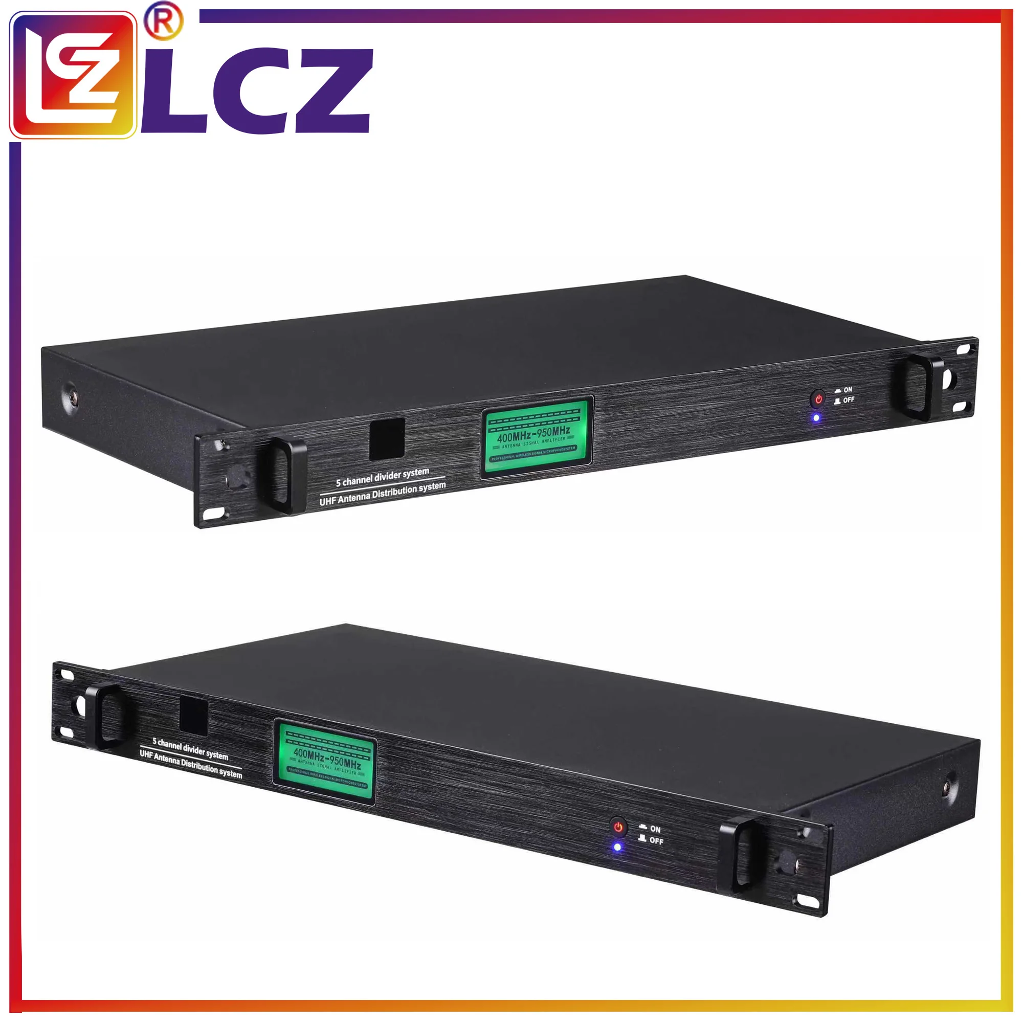 LCZ UA760-85 sistema di distribuzione dell'antenna 400-950MHz amplificatore di segnale RF a 5 canali amplificatore di segnale per microfono Wireless
