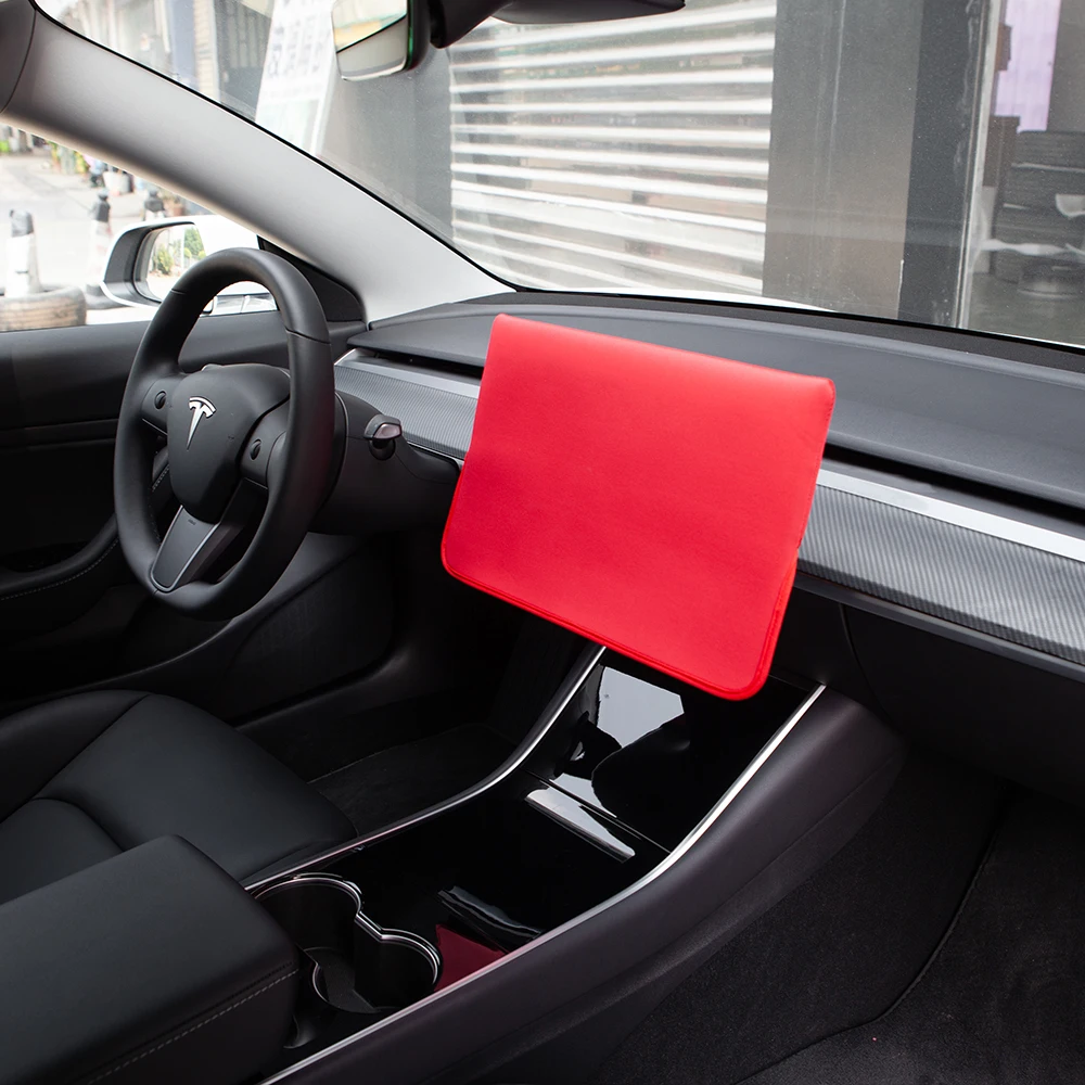 Pare-soleil Anti-UV pour Tesla modèle 3 Y, couvercle de Protection d'écran, Console centrale, affichage de Navigation, étui anti-poussière, accessoires d'intérieur
