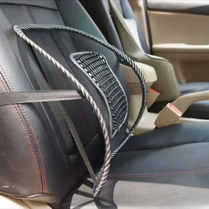 Car Seat Chair Back Cushion Mesh Lumbar Back Brace Car Seat Chair Cushion Massage Back Cushion Pad Support Home Office