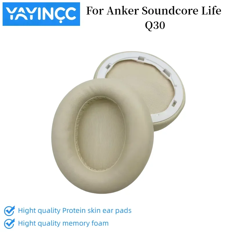 

New ArrivalsReplacement Ear pads for Anker Soundcore Life Q30 Headphones Memory Foam Ear High Quality Earpads Leather Earmuff