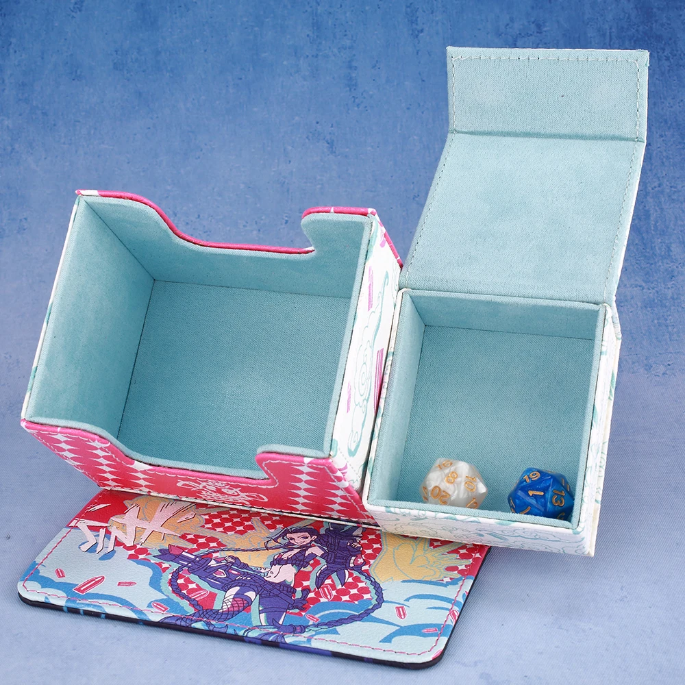 LOL-Jinx Deck Box Dicewinder لـ MTG Riftbound، يناسب 100 بطاقة مزدوجة الأكمام، صندوق تخزين البطاقات لـ TCG YGO OPCG PTCG DTCG #6