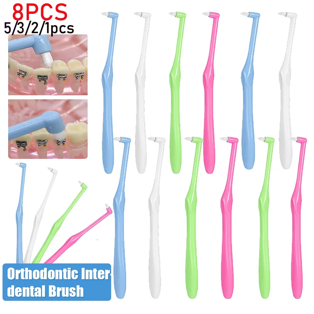 8/5/3/2/1pcs Interdental Brushes Health Care Tooth Escova Interdental Cleaners Orthodontic Dental Teeth Brush Oral Hygiene Tool