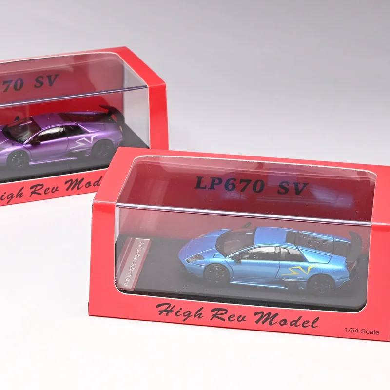 High Rev Model 1:64 Lamborghini Murcielago LP670-4 SV Opening