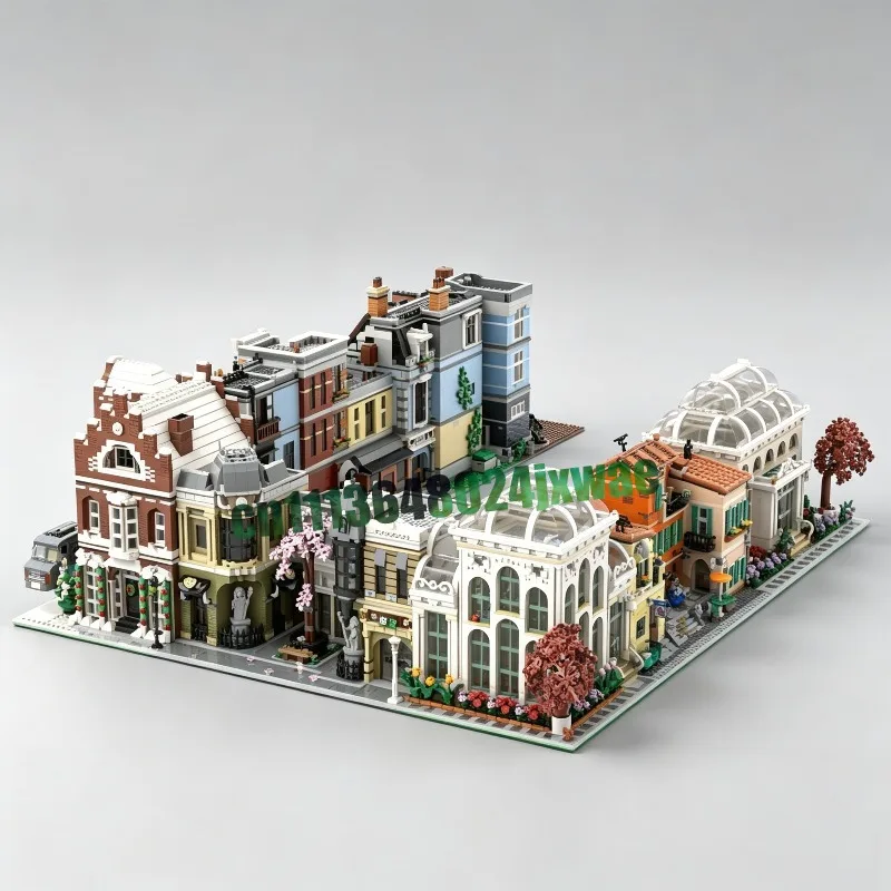 NEW 25844 Parts 9in1 Modular Alternative Builds MOC Street View Model Custom Puzzle Architecture DIY Assembly Educational Bricks