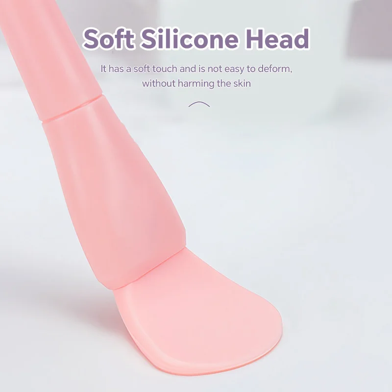 3 قطعة فرشاة قناع الوجه ذات الاستخدام المزدوج قابلة لإعادة الاستخدام لينة سيليكون تنظيف الوجه مكشطة لتقوم بها بنفسك فيلم الطين فرش خاصة أدوات العناية بالبشرة الجمال #2