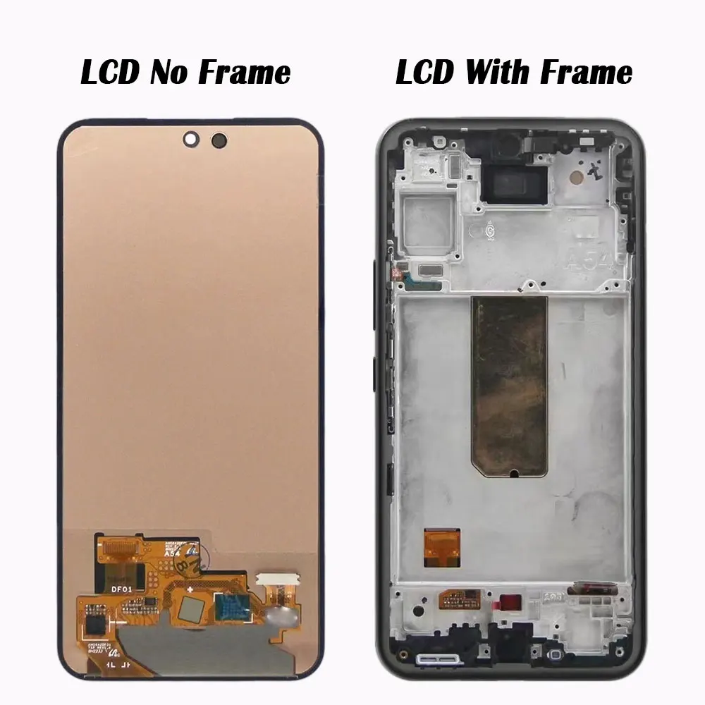 1 PCS For Samsung A54 5G With Frame LCD Display A546B LCD A546E A546U Touch Screen Digitizer Assesmbly Repair Part