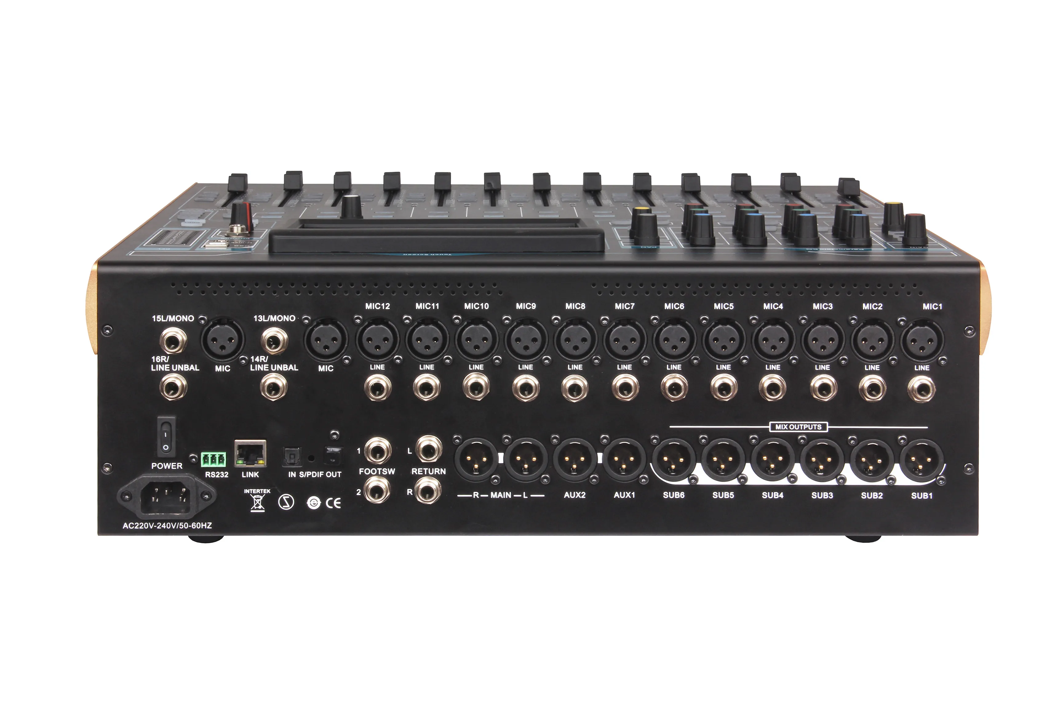 VX-20 Professional Audio Mixer 20-Channels DJ Sound System With USB Recording Wireless Control Console Digital Live Mixer