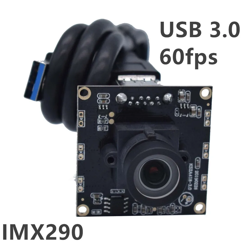 

1080p Imx290 Sensor Starlight 2MP Camera Module Low Light high definition 60fps USB Camera module Available for Android System