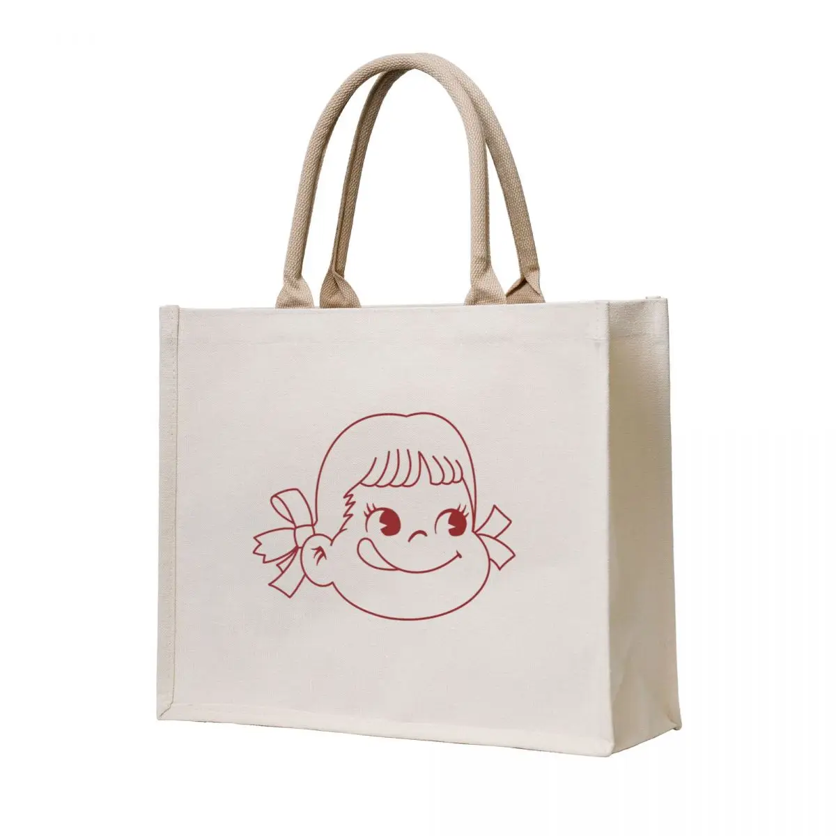 

Outlined Peko Chan Milky Tote Bag Women's tote bag shopper bags for women Lady bags Shopper bag