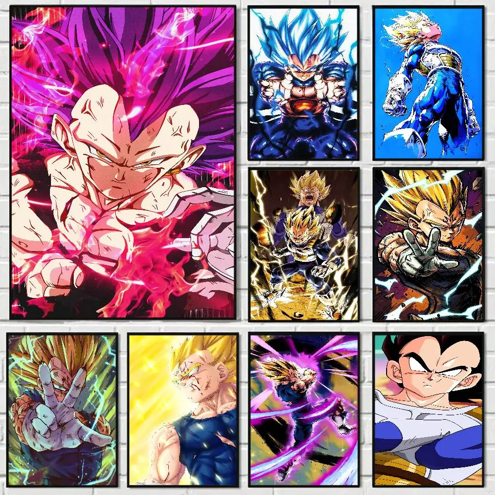Dragon Ball Vegeta Funny Cute Cartoon Posters Prints Canvas Painting Wall Art Picture Living Room Home Decor