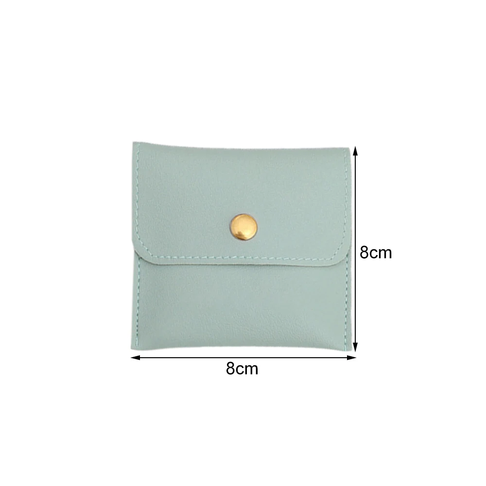 1PC Jewellery Pouch Packaging Bag Soft PU Leather Envelope Gift Bracelet Necklace Earring Rings Pendant Jewelry Storage Bag 2023