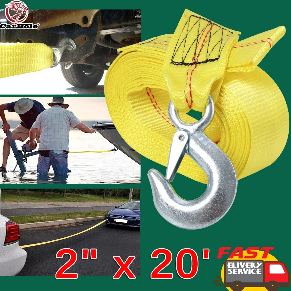 

Замена ремня лебедки прицепа для лодки 2 x 20 футов с крюком из нержавеющей стали морского класса