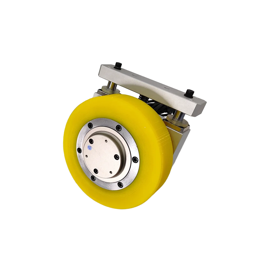 220Mm wide AGV drive wheels, single motor planetary gears and suspension damping