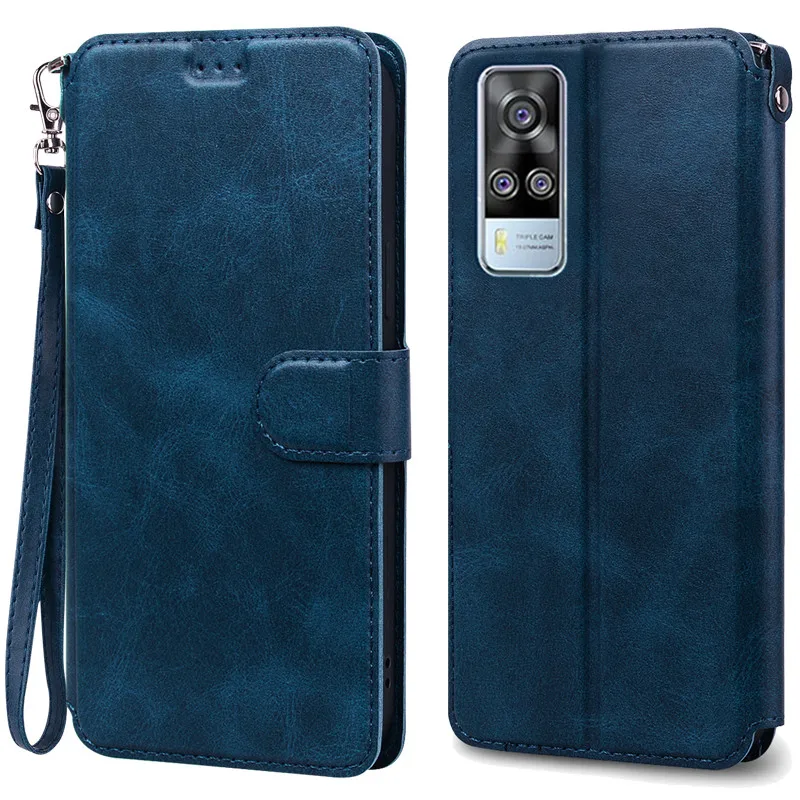 For Vivo Y31 2021 Case V2036 Wallet Flip Case For Vivo Y51 Y51A V2030 Y 51 31 VivoY31 Case For Vivo Y33 Y53S 4G Soft Cover Funda