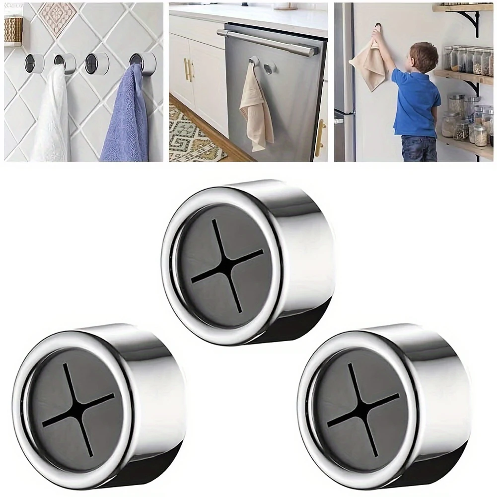 3pcs storage bathroom perforated creative towel plug wall mounted towel rack kitchen bathroom cloth towel hook