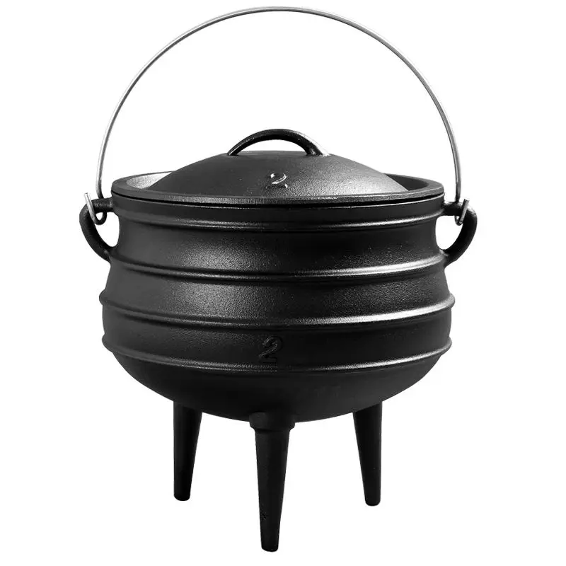 

Сверхмощная трехногая голландская духовка, чугунная конструкция, оборудование для кемпинга и барбекю с несколькими сценариями