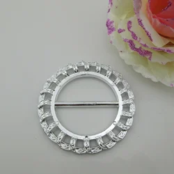 10pcs Fashion Large Round Acrylic Buckle For Chair Sash 35mm