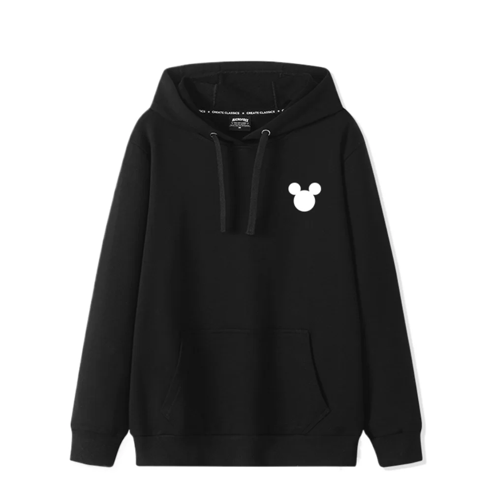 

Disney Cartoon Mouse Pattern Men's Sweatshirt Autumn and Winter New Warm Men's Pullover Casual Simple Men's Clothing