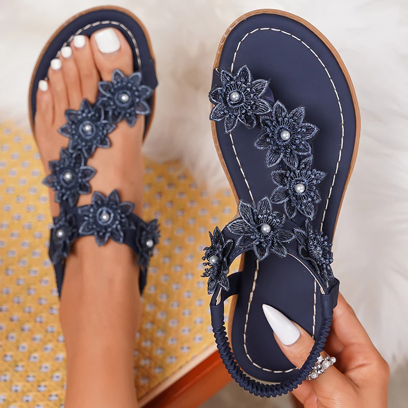 

Женские летние модные сандалии, мягкая обувь в стиле ретро, уличные сандалии на плоской подошве, женская обувь